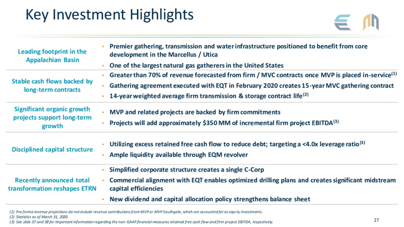 May 2020 Investor Presentation – Equitrans Midstream Corp. – slide 27