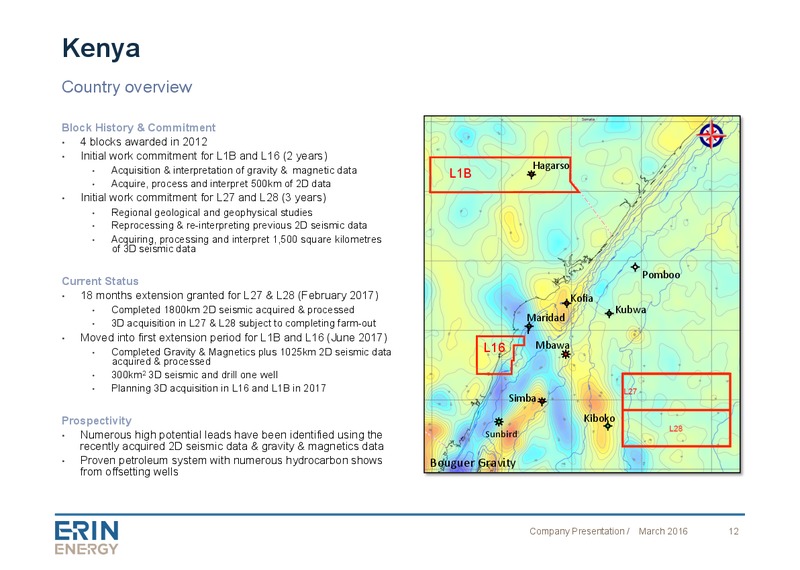 Company Presentation April 2016 – Erin Energy Corp. – slide 11