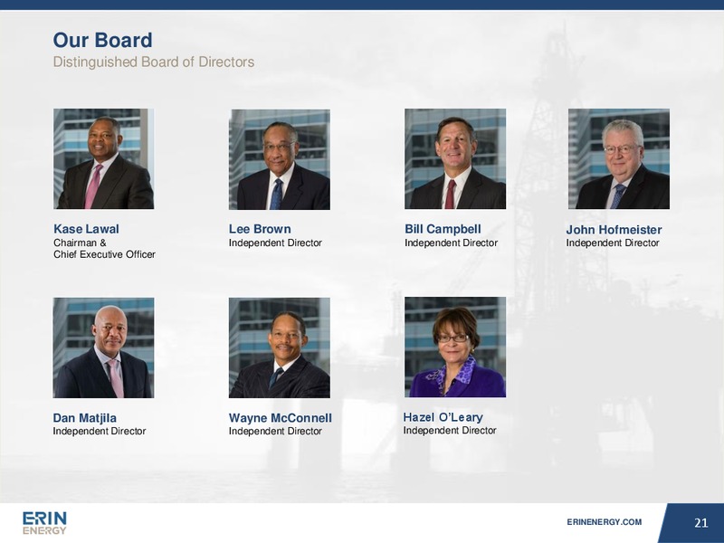 JUNE 2015 INVESTOR PRESENTATION – Erin Energy Corp. – slide 20