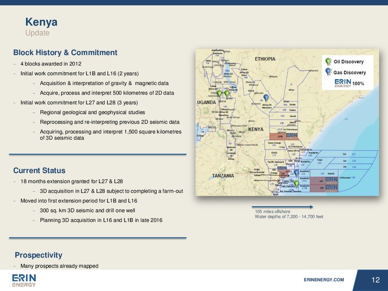 December 2015 Investor – Erin Energy Corp. – slide 11