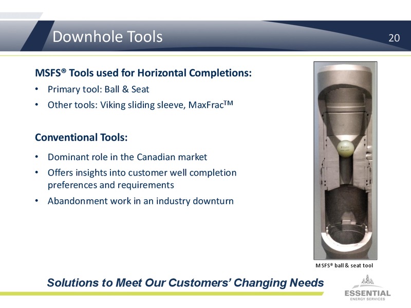 JUNE 2015 INVESTOR PRESENTATION – Essential Energy Services – slide 19