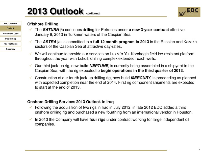 DEUTSCHE BANK CEEMEA 1 1 CONFERENCE – Eurasia Drilling Company Limited – slide 6