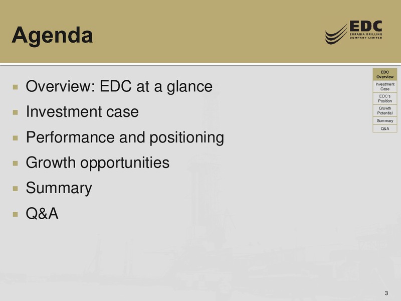 THE RUSSIA FORUM BY TROIKA DIALOG – Eurasia Drilling Company Limited – slide 2