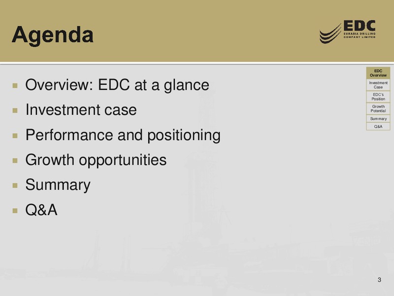 CREDIT SUISSE ENERGY SUMMIT – Eurasia Drilling Company Limited – slide 2