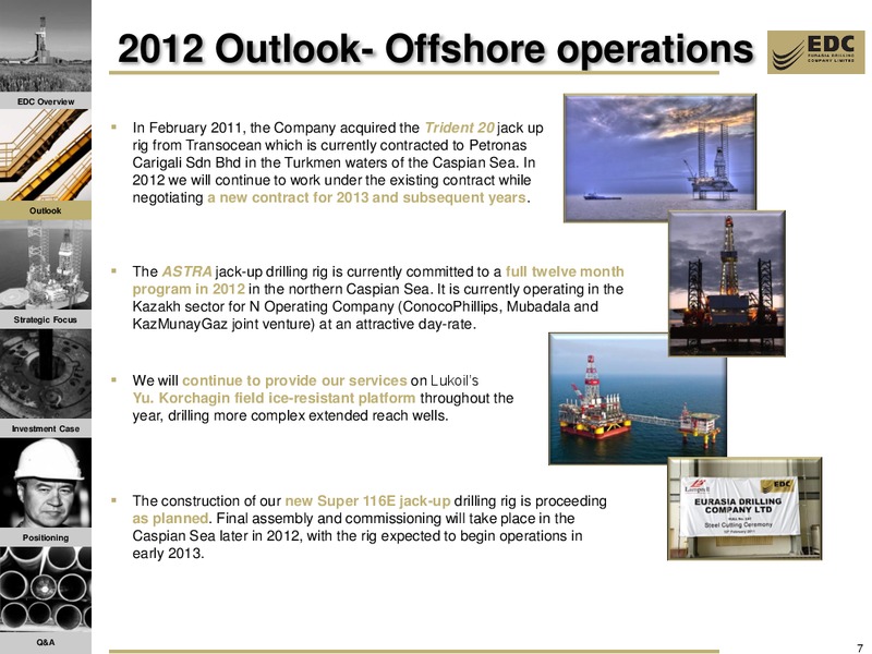 UBS RUSSIA AND CIS CONFERENCE – Eurasia Drilling Company Limited – slide 6