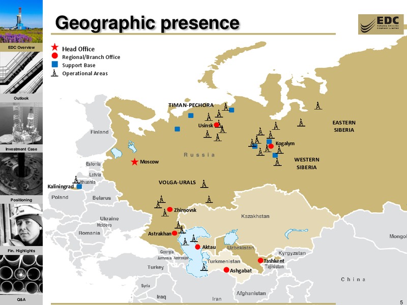 RENAISSANCE CAPITAL 16TH ANNUAL INVESTOR CONFERENCE – Eurasia Drilling Company Limited – slide 4