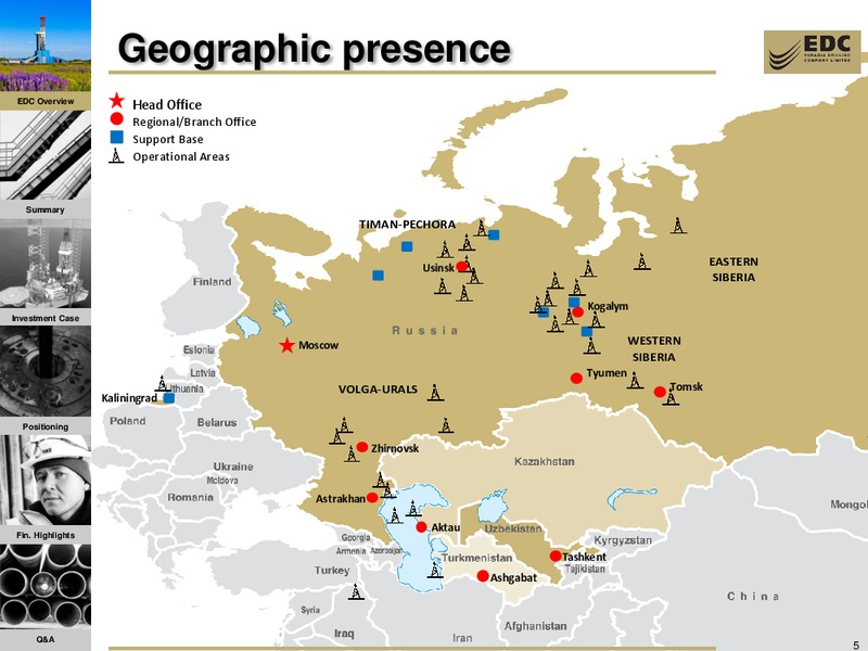 1H12 RESULTS AND 2012 FY TRADING UPDATE – Eurasia Drilling Company Limited – slide 4
