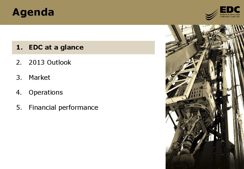 GOLDMAN SACHS GLOBAL NATURAL RESOURCES CONFERENCE – Eurasia Drilling Company Limited – slide 2