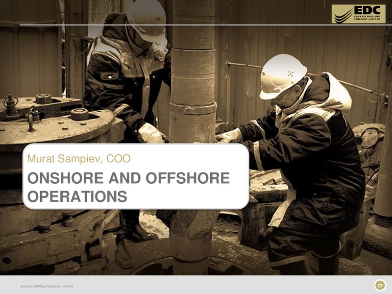 CAPITAL MARKETS DAY – Eurasia Drilling Company Limited – slide 26