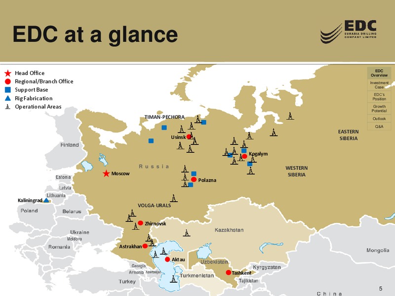 BAML RUSSIA AND CIS CONFERENCE – Eurasia Drilling Company Limited – slide 4