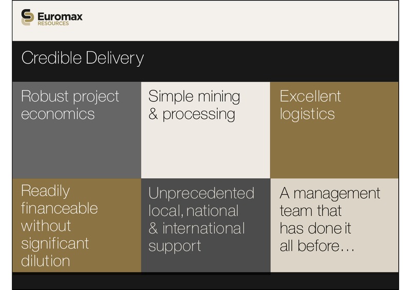 May 2015 Corporate Presentation – Euromax Resources Ltd. – slide 9