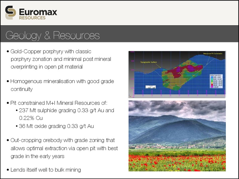 Investor Update September 2015 – Euromax Resources Ltd. – slide 17