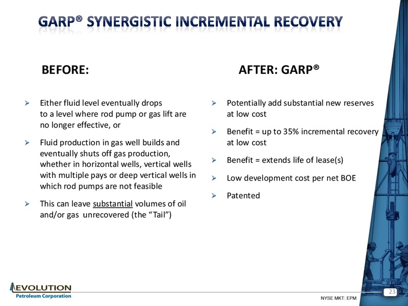 ENERCOM THE OIL AND SERVICES CONFERENCE 12 – Evolution Petroleum Corp. – slide 22