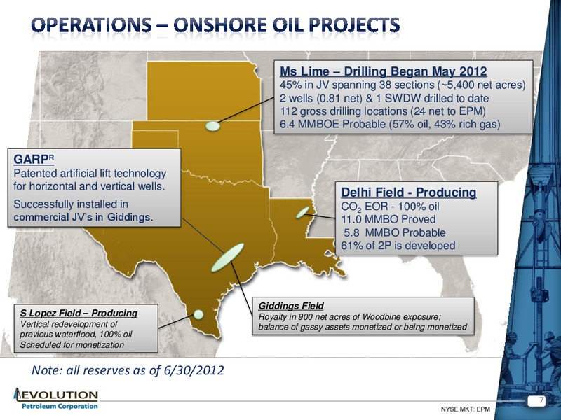 FEBRUARY 2013 INVESTOR PRESENTATION – Evolution Petroleum Corp. – slide 6