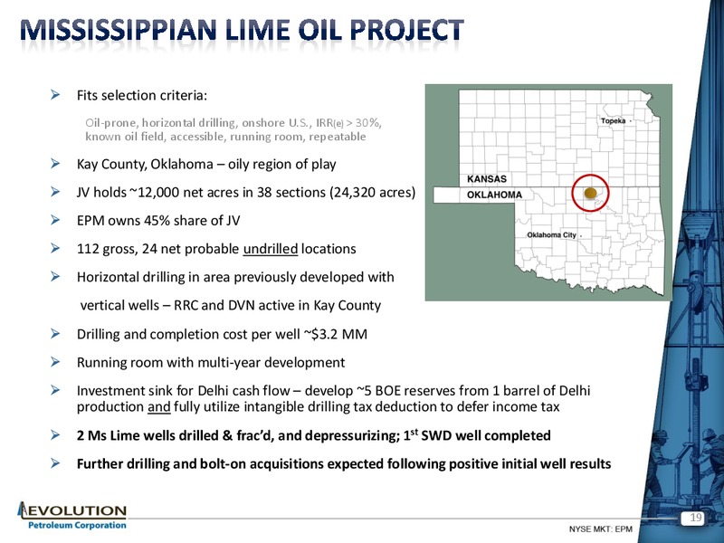 FEBRUARY 2013 INVESTOR PRESENTATION – Evolution Petroleum Corp. – slide 18