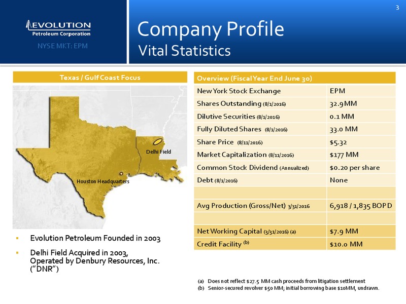 Enercom Conference – Evolution Petroleum Corp. – slide 2