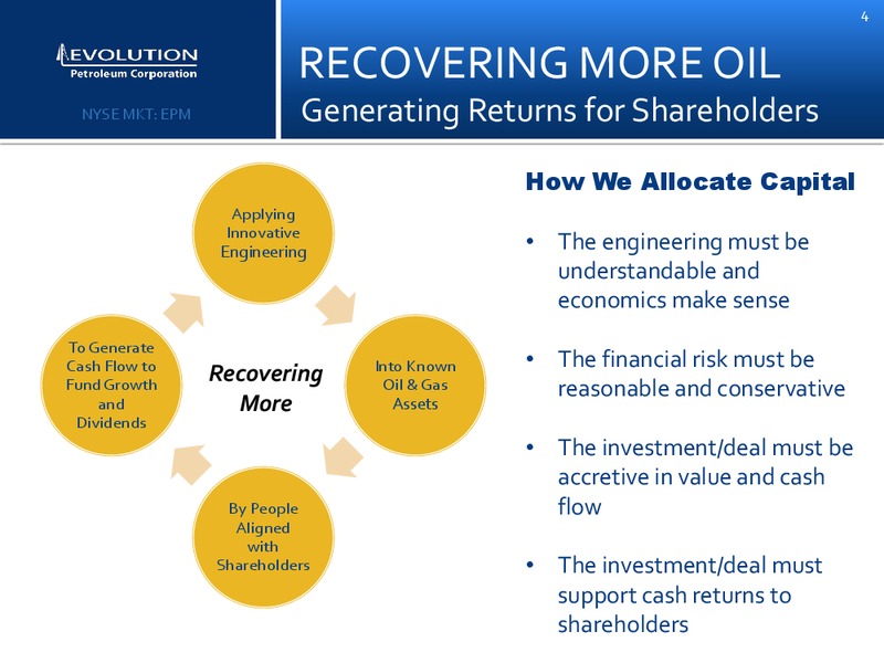 Enercom Conference – Evolution Petroleum Corp. – slide 3