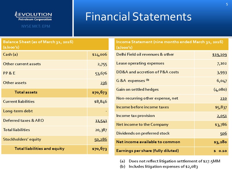Enercom Conference – Evolution Petroleum Corp. – slide 4