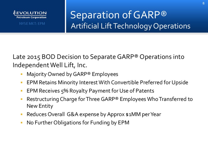 Enercom Conference – Evolution Petroleum Corp. – slide 7
