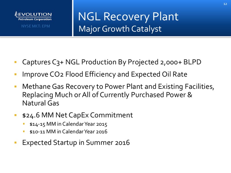 EnerCom The Oil and Gas Conference 2015 – Evolution Petroleum Corp. – slide 11