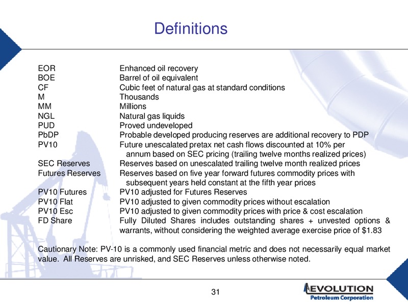 IPAA OGIS – Evolution Petroleum Corp. – slide 30