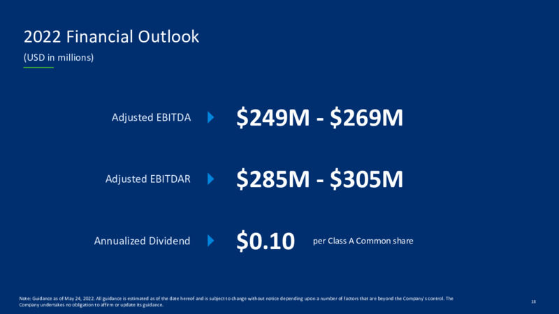 1Q 2022 Earnings Presentation – Excelerate Energy, Inc. – slide 18