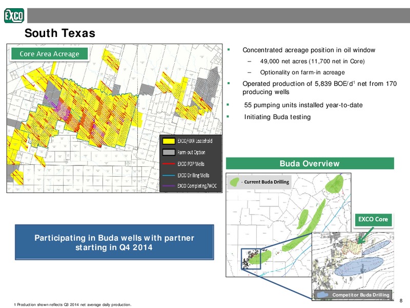 INVESTOR PRESENTATION – Exco Resources Inc. – slide 8