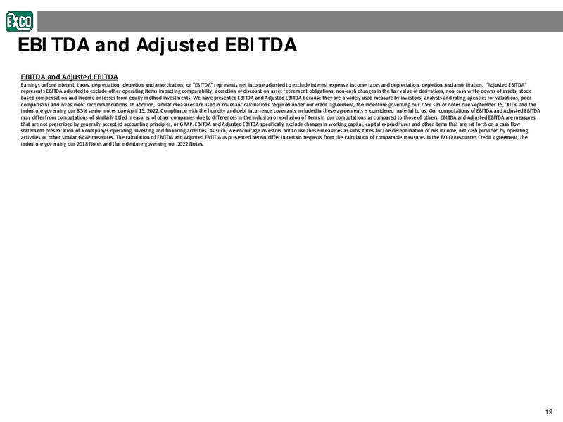 INVESTOR PRESENTATION – Exco Resources Inc. – slide 17
