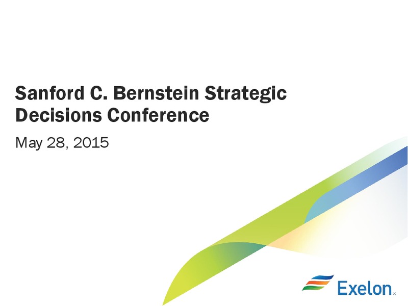 Bernstein Strategic Decisions Conference – Exelon Corporation – slide 1