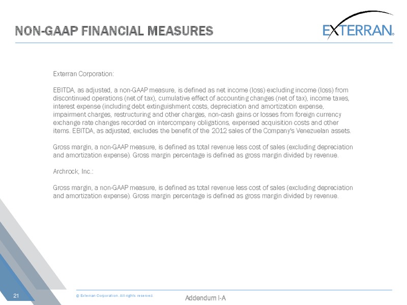 Simmons Energy Conference – Exterran Corporation – slide 21