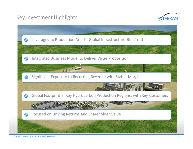 August 2019 Investor Presentation – Exterran Corporation – slide 3