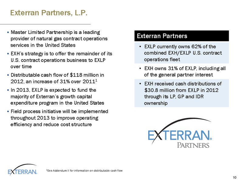 SIMMONS ENERGY CONFERENCE – Exterran Holdings, Inc. – slide 10