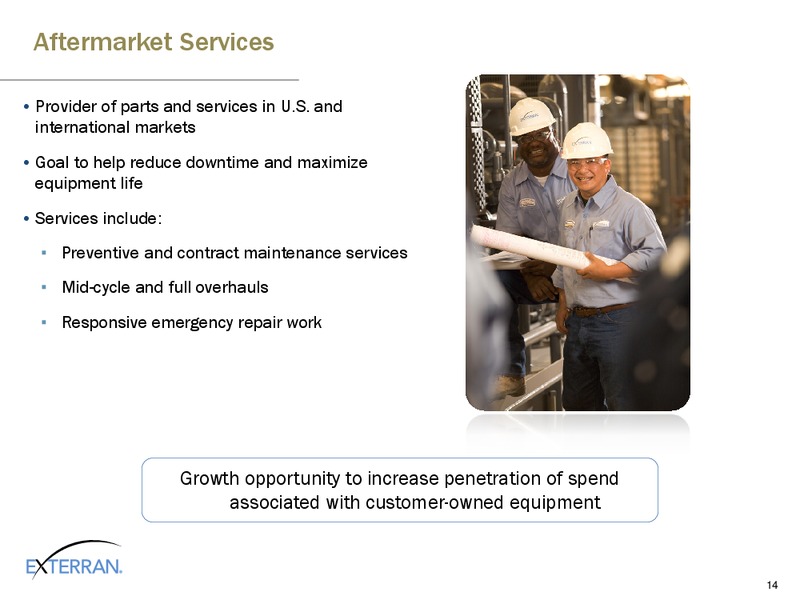 SIMMONS ENERGY CONFERENCE – Exterran Holdings, Inc. – slide 14