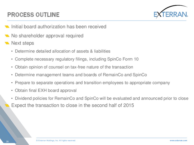 SIMMONS ENERGY CONFERENCE – Exterran Holdings, Inc. – slide 28