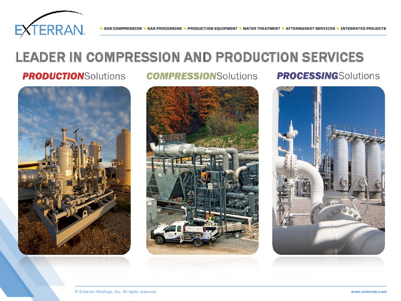 JP MORGAN OIL AND GAS CORPORATE ACCESS DAY – Exterran Holdings, Inc. – slide 7