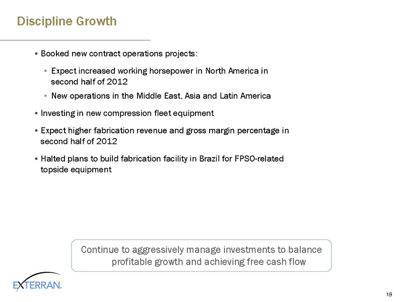 BARCLAYS CAPITAL CEO ENERGY POWER CONFERENCE – Exterran Holdings, Inc. – slide 19