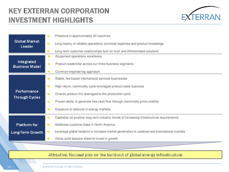 Johnson Rice Energy Conference – Exterran Holdings, Inc. – slide 19