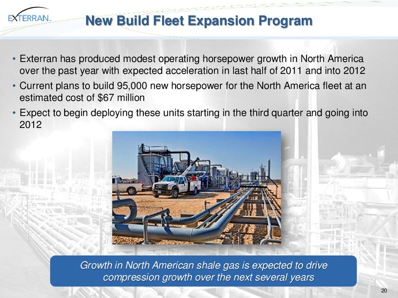 JOHNSON RICE ENERGY CONFERENCE – Exterran Holdings, Inc. – slide 20