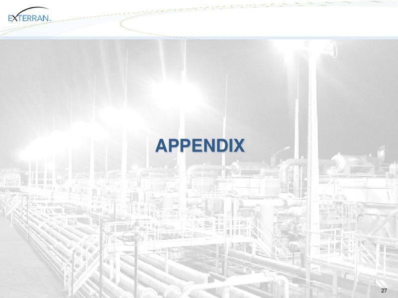 JOHNSON RICE ENERGY CONFERENCE – Exterran Holdings, Inc. – slide 27