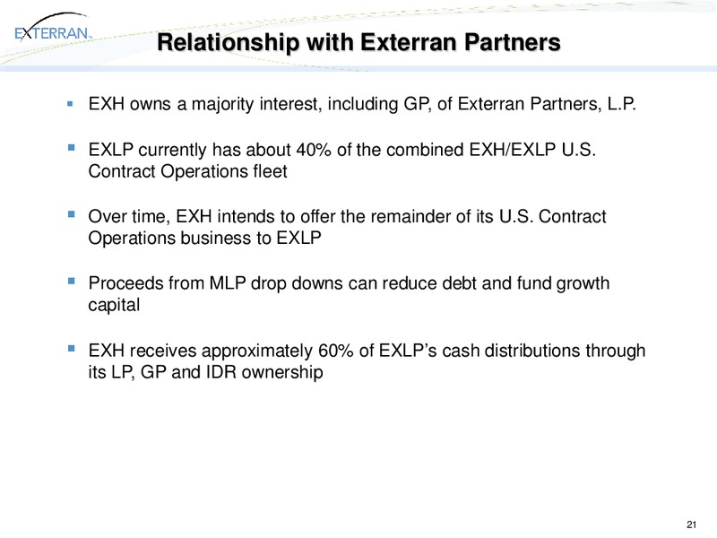 CREDIT SUISSE 2011 ENERGY SUMMIT – Exterran Partners Lp – slide 21