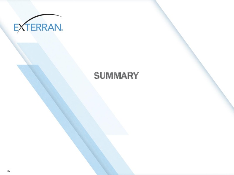 SCOTIA HOWARD WEIL ENERGY CONFERENCE – Exterran Partners Lp – slide 27