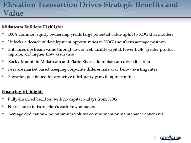 September 2019 Corporate Presentation – Extraction Oil and Gas – slide 20