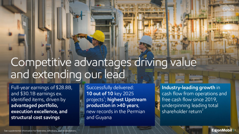 4Q 2025 Earnings Presentation – ExxonMobil – slide 2