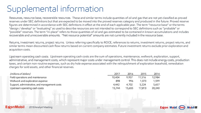 Analyst Meeting 2018 – ExxonMobil – slide 73