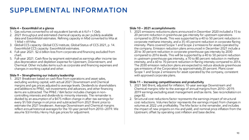 2022 INVESTOR DAY – ExxonMobil – slide 85