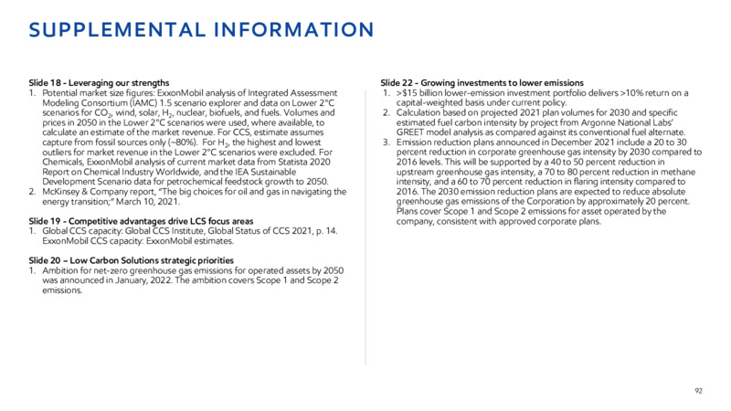 2022 INVESTOR DAY – ExxonMobil – slide 87