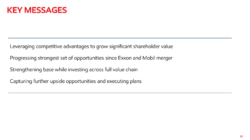 1Q 2019 Earnings Presentation – ExxonMobil – slide 20