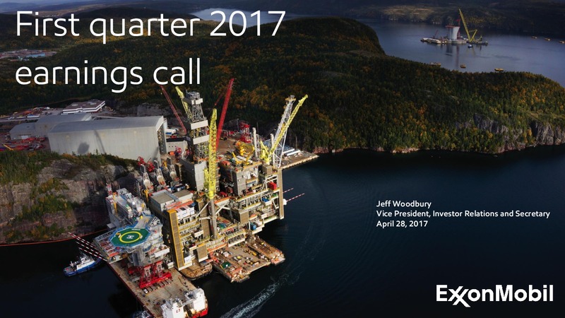 1Q2017 First Quarter Earnings – ExxonMobil – slide 1