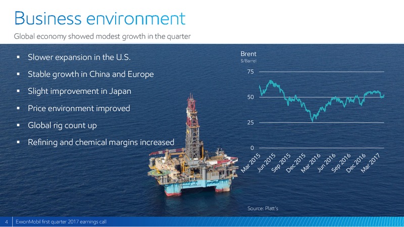1Q2017 First Quarter Earnings – ExxonMobil – slide 3