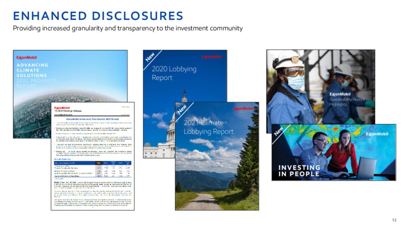 1Q22 Earnings Presentation – ExxonMobil – slide 11